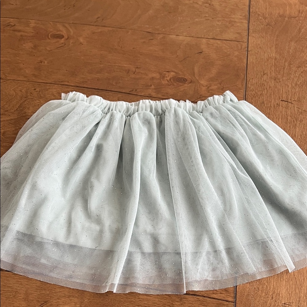 Carter's Sparkling White Skater Skirt. Size 5